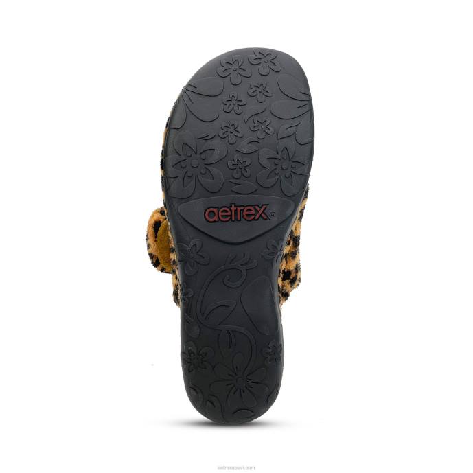 sievietes Aetrex Mandy čība ar slēgtu purngalu LHF620 leopards