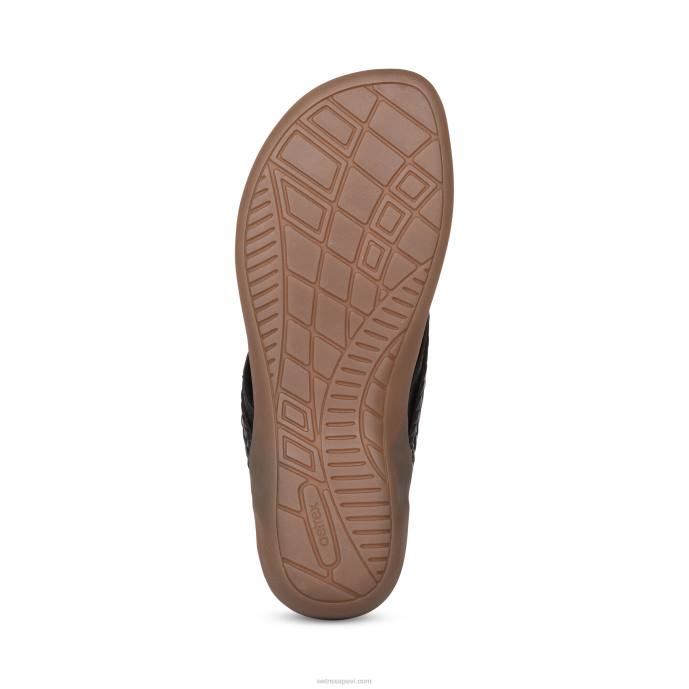 sievietes Aetrex Emmy pītas siksnas LHF6167 melns