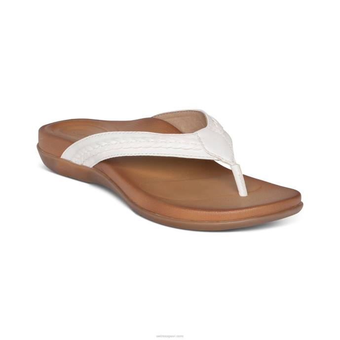 sievietes Aetrex Emmy pītas siksnas LHF6168 balts