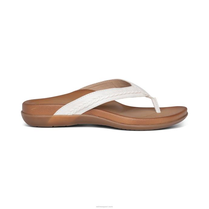 sievietes Aetrex Emmy pītas siksnas LHF6168 balts