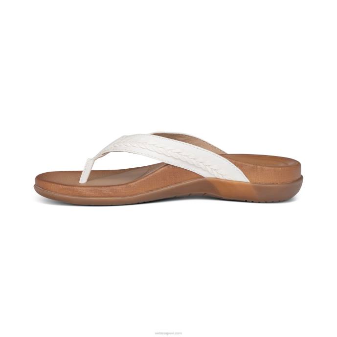 sievietes Aetrex Emmy pītas siksnas LHF6168 balts
