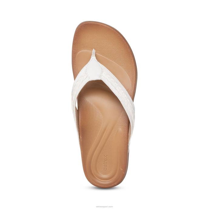 sievietes Aetrex Emmy pītas siksnas LHF6168 balts