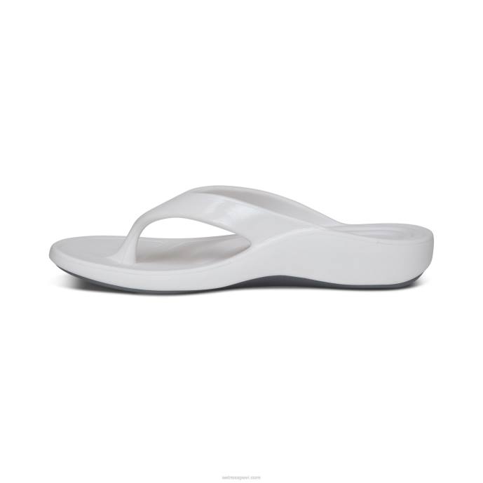 sievietes Aetrex maui ortozes flips LHF6181 spīdīgi balts