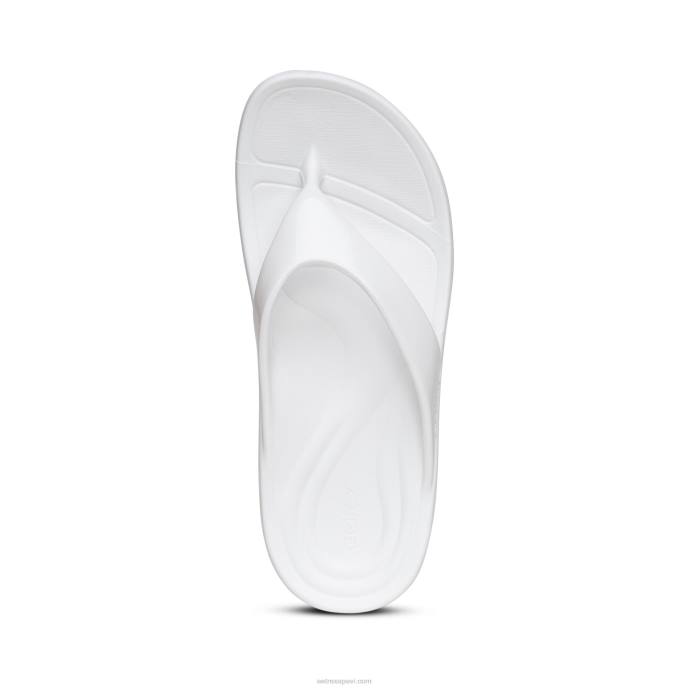 sievietes Aetrex maui ortozes flips LHF6181 spīdīgi balts