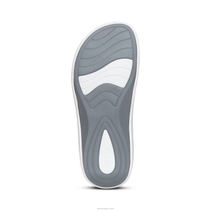 sievietes Aetrex maui ortozes flips LHF6181 spīdīgi balts