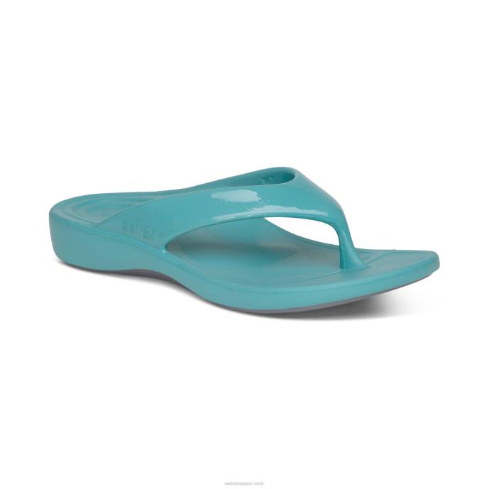 sievietes Aetrex maui ortozes flips LHF624 glancēts ūdens