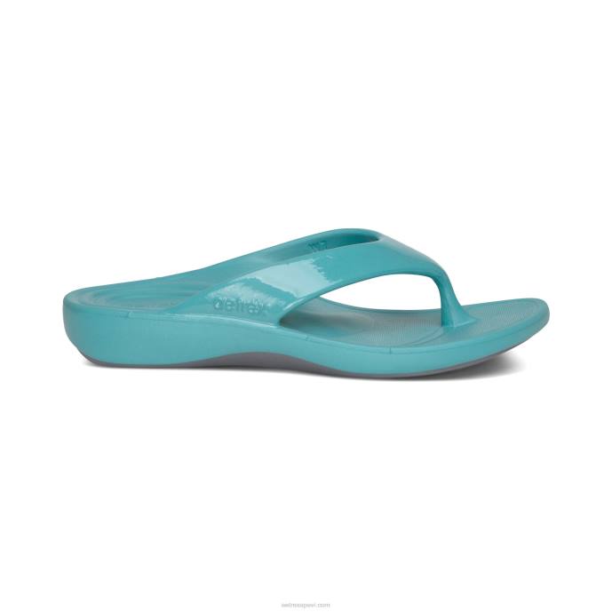 sievietes Aetrex maui ortozes flips LHF624 glancēts ūdens
