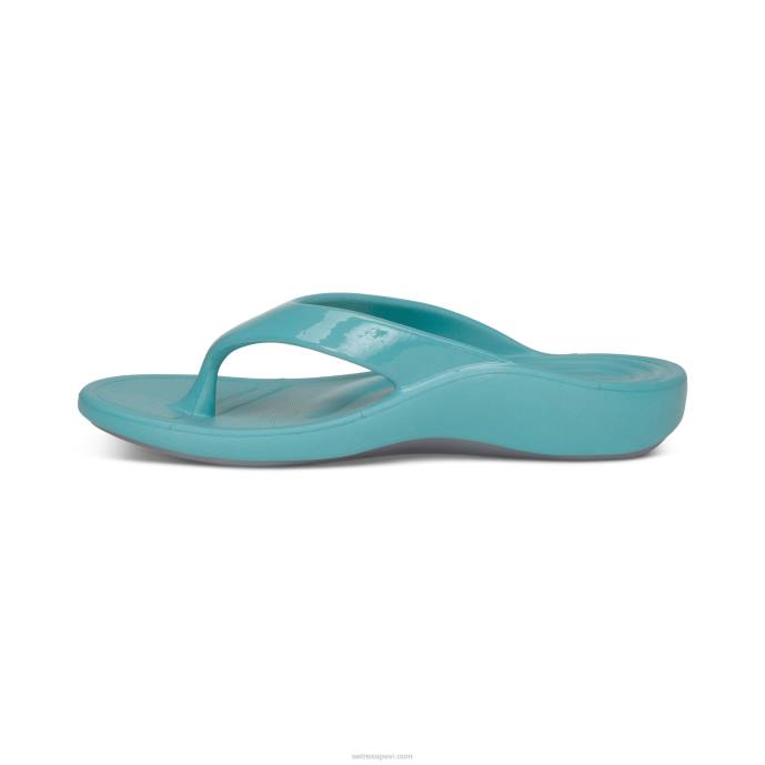 sievietes Aetrex maui ortozes flips LHF624 glancēts ūdens