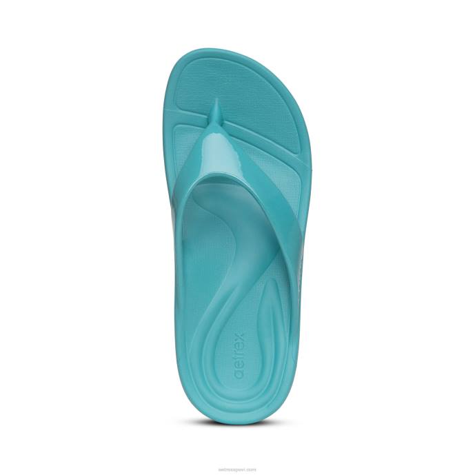 sievietes Aetrex maui ortozes flips LHF624 glancēts ūdens
