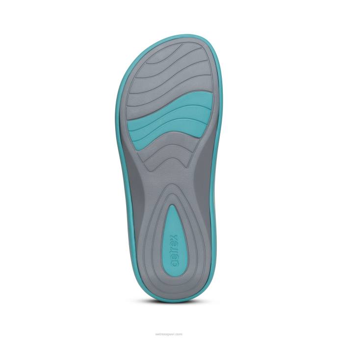 sievietes Aetrex maui ortozes flips LHF624 glancēts ūdens
