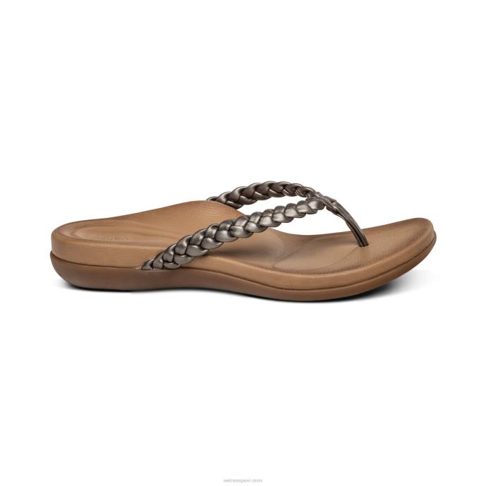 sievietes Aetrex rachel string sandales LHF6244 alvas