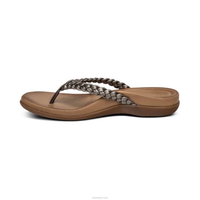 sievietes Aetrex rachel string sandales LHF6244 alvas