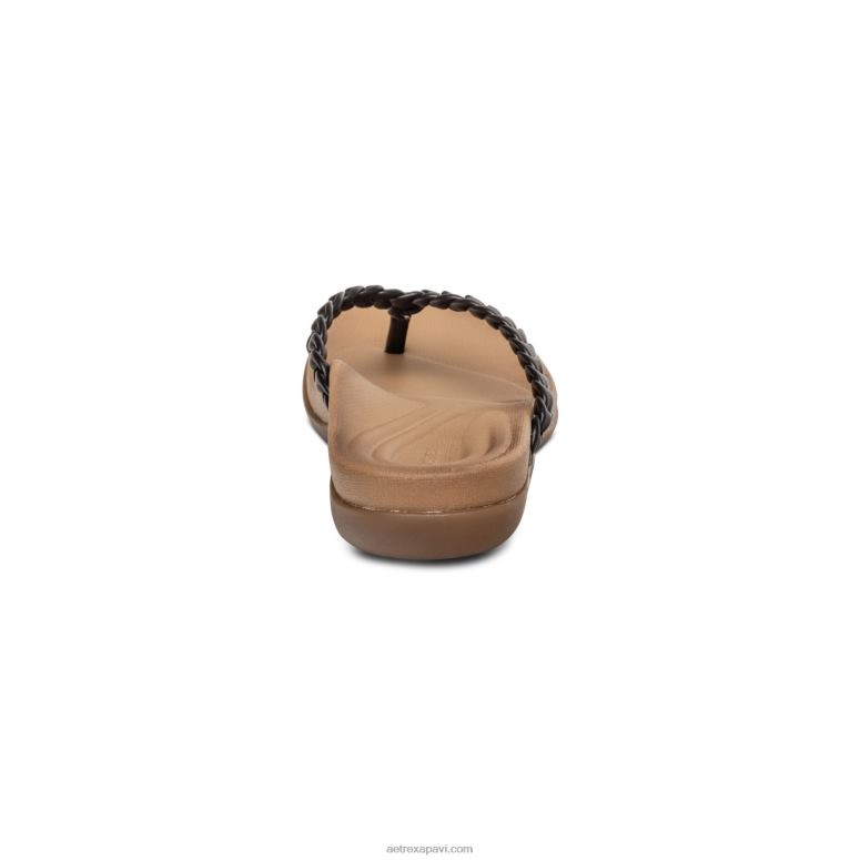 sievietes Aetrex rachel string sandales P0H0D246 melns