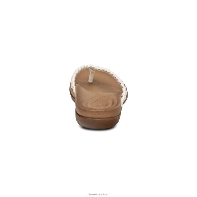 sievietes Aetrex rachel string sandales P0H0D254 balts