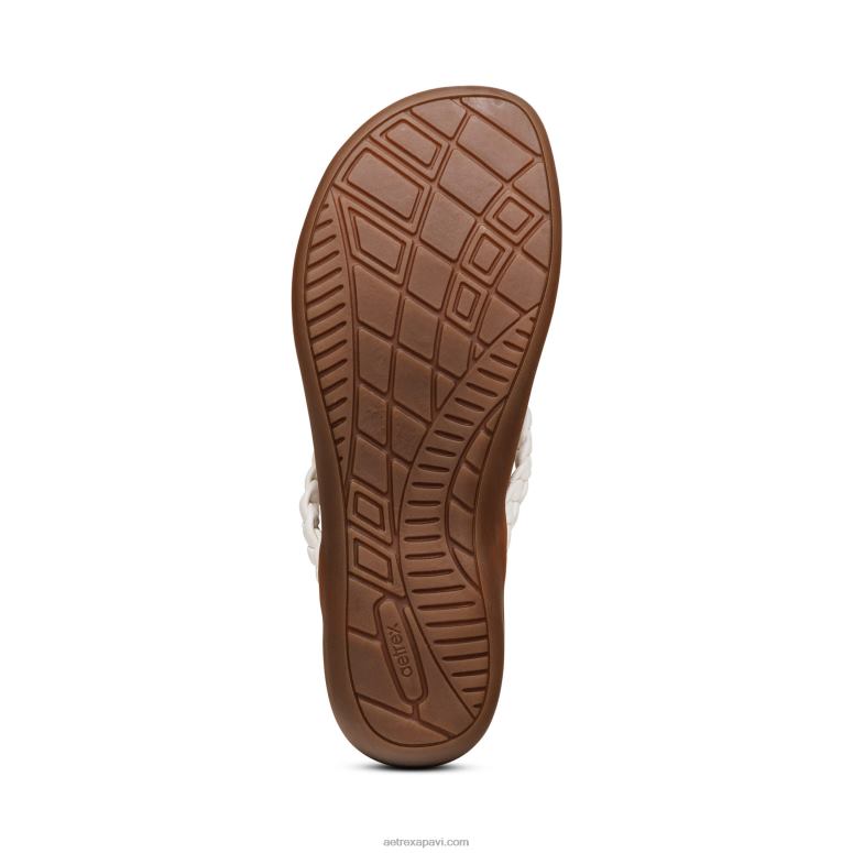 sievietes Aetrex rachel string sandales P0H0D254 balts