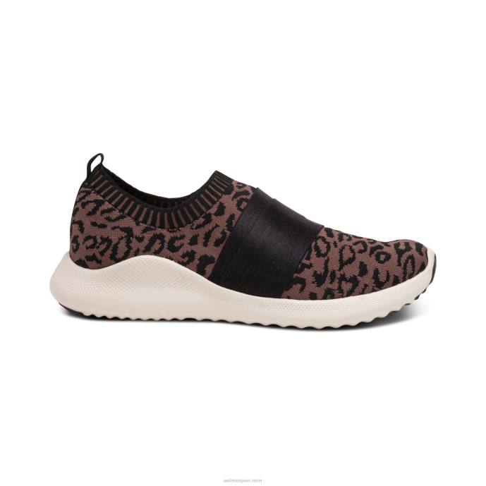 sievietes Aetrex allie arch atbalsta kedas LHF6206 leopards