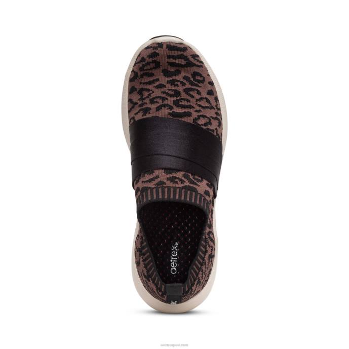 sievietes Aetrex allie arch atbalsta kedas LHF6206 leopards