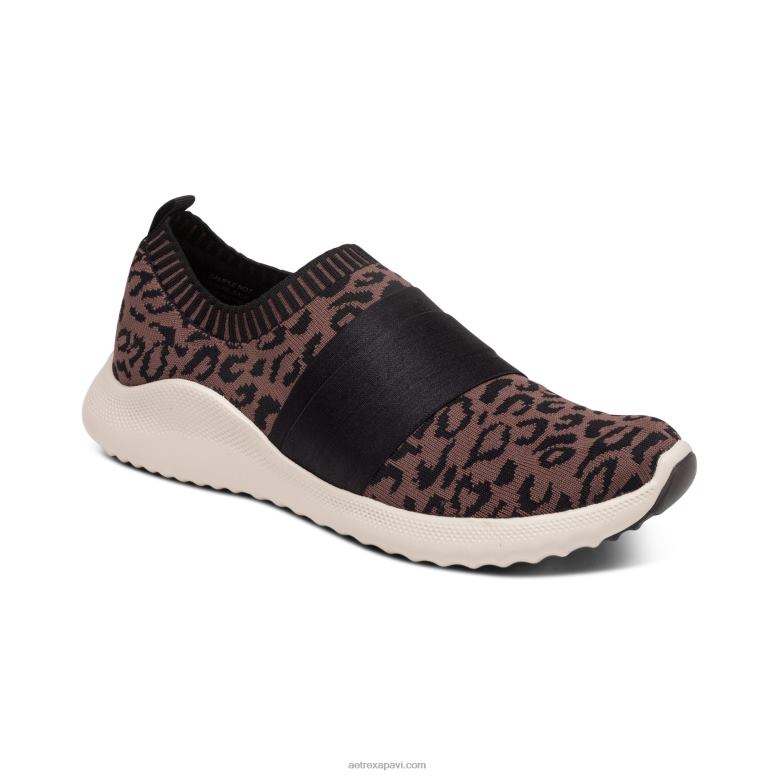 sievietes Aetrex allie arch atbalsta kedas P0H0D206 leopards