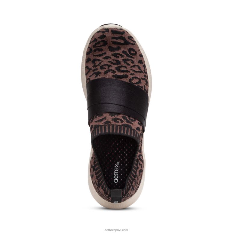 sievietes Aetrex allie arch atbalsta kedas P0H0D206 leopards
