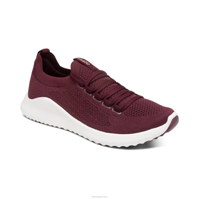 sievietes Aetrex carly arch atbalsta kedas LHF6248 bordo