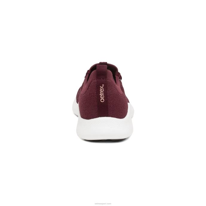 sievietes Aetrex carly arch atbalsta kedas LHF6248 bordo