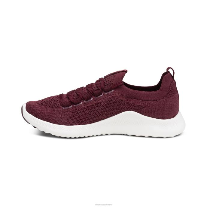sievietes Aetrex carly arch atbalsta kedas LHF6248 bordo
