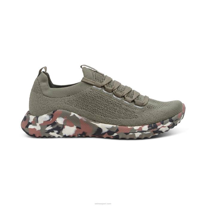 sievietes Aetrex carly arch atbalsta kedas LHF6259 olīvu camo
