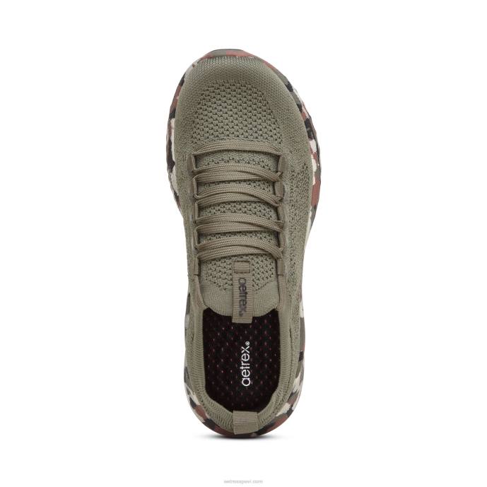 sievietes Aetrex carly arch atbalsta kedas LHF6259 olīvu camo