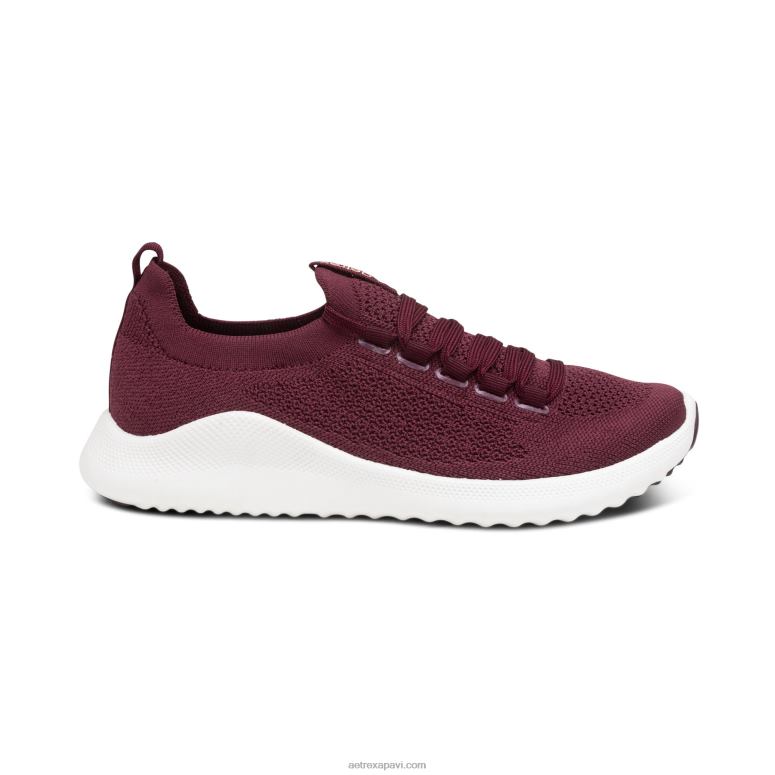 sievietes Aetrex carly arch atbalsta kedas P0H0D248 bordo