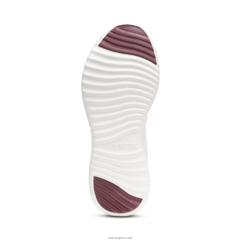 sievietes Aetrex carly arch atbalsta kedas P0H0D248 bordo