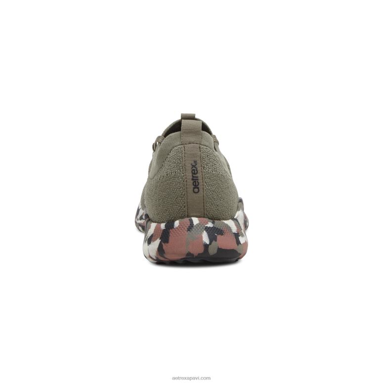 sievietes Aetrex carly arch atbalsta kedas P0H0D259 olīvu camo