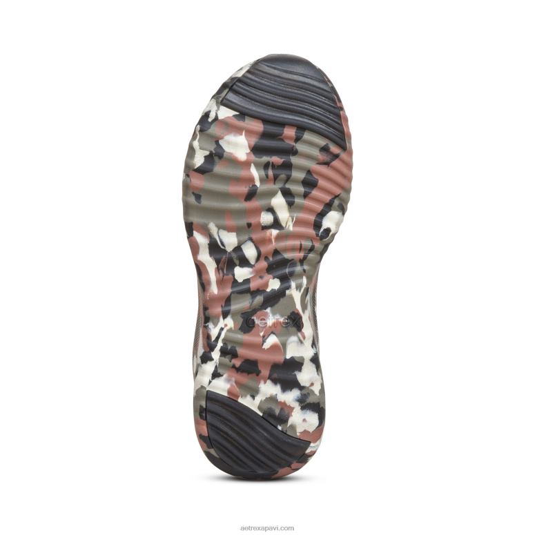 sievietes Aetrex carly arch atbalsta kedas P0H0D259 olīvu camo