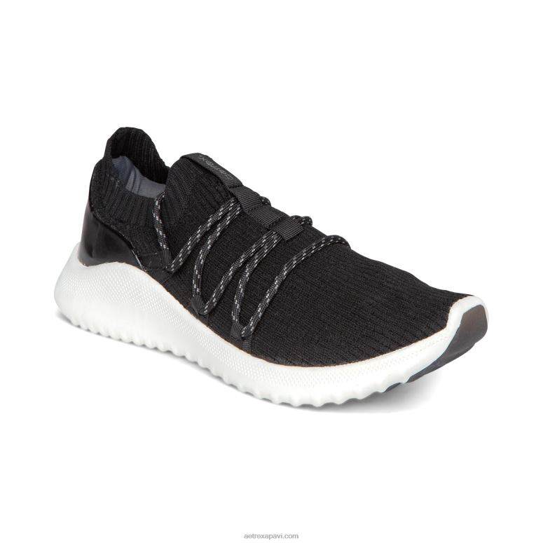 sievietes Aetrex dani arch atbalsta kedas P0H0D180 melns