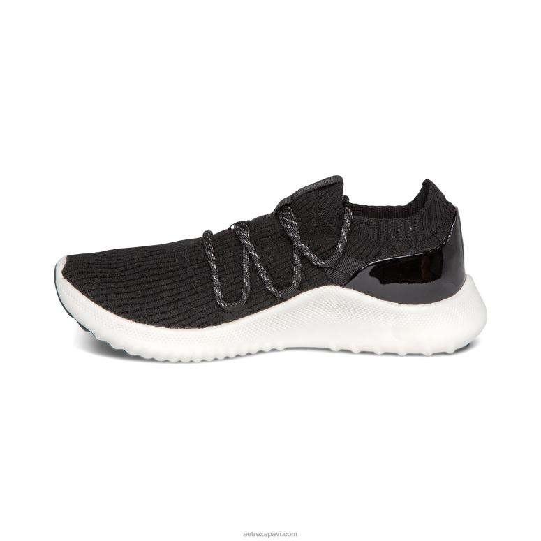 sievietes Aetrex dani arch atbalsta kedas P0H0D180 melns
