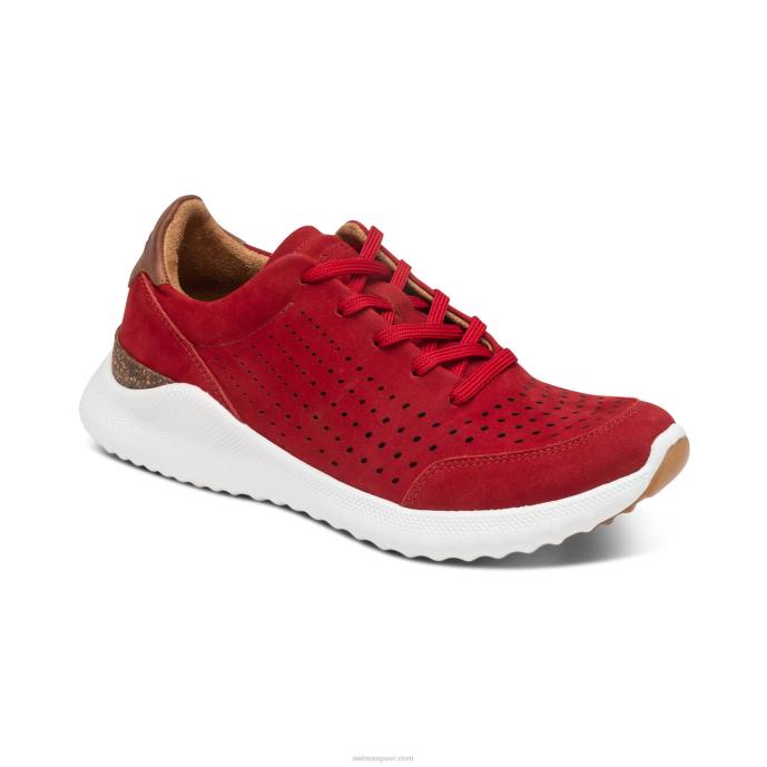 sievietes Aetrex laura arch atbalsta kedas LHF661 sarkans