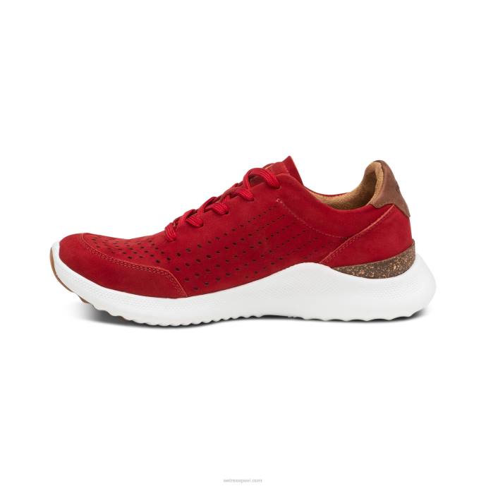 sievietes Aetrex laura arch atbalsta kedas LHF661 sarkans