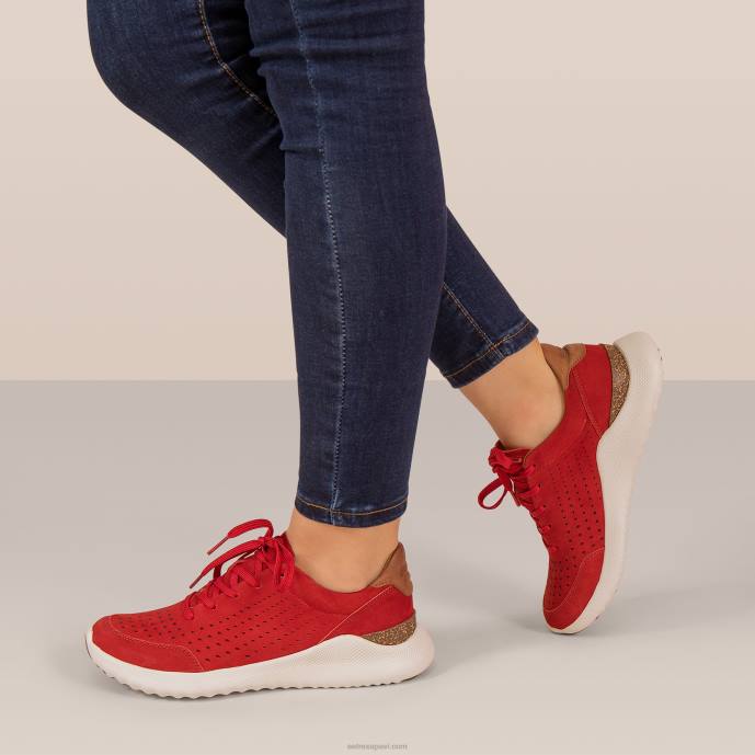 sievietes Aetrex laura arch atbalsta kedas LHF661 sarkans