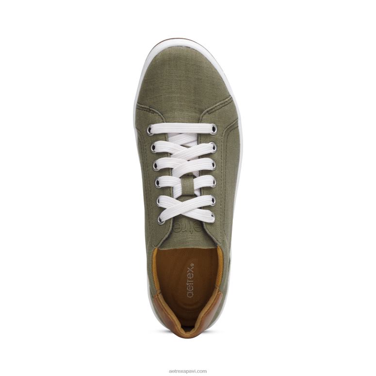 sievietes Aetrex renee arch support kedas P0H0D310 olīvu