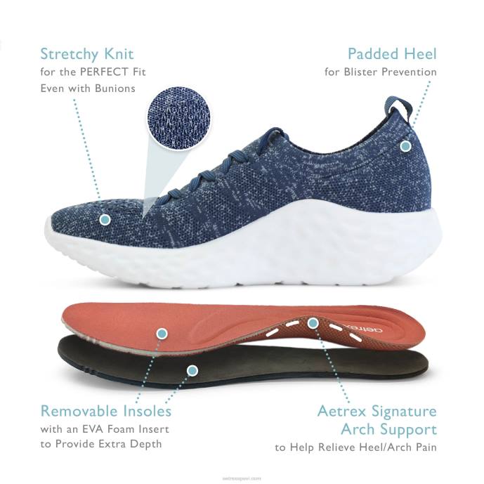 sievietes Aetrex sadie arch support kedas LHF6261 flote