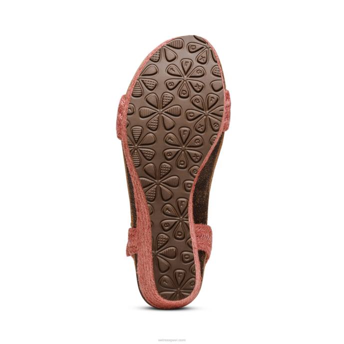 sievietes Aetrex Sidnejas ceturkšņa siksna espadrille ķīlis LHF6276 aveņu