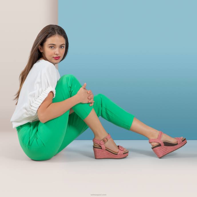 sievietes Aetrex Sidnejas ceturkšņa siksna espadrille ķīlis LHF6276 aveņu