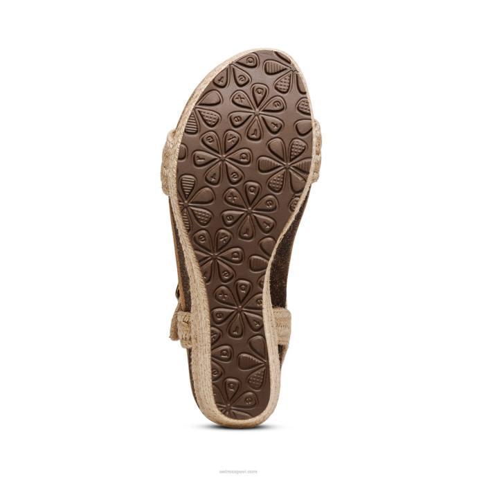 sievietes Aetrex Sidnejas ceturkšņa siksna espadrille ķīlis LHF6278 dabisks