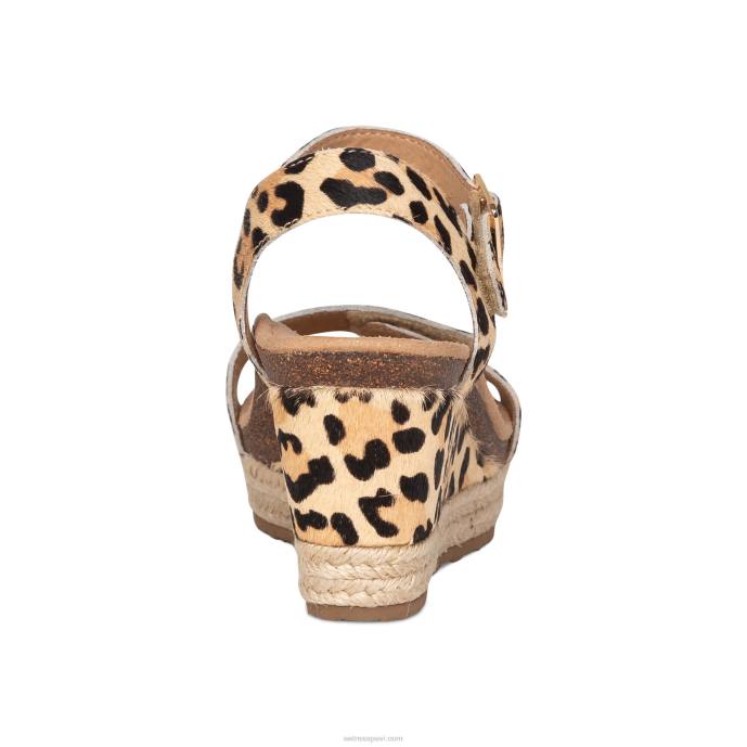 sievietes Aetrex Sidnejas ceturkšņa siksna espadrille ķīlis LHF653 leopards