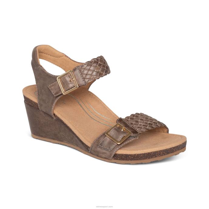 sievietes Aetrex grace regulējams austs ķīlis LHF657 taupe