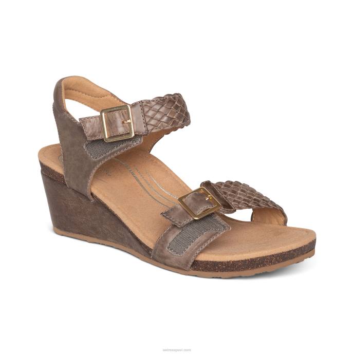 sievietes Aetrex grace regulējams austs ķīlis LHF657 taupe