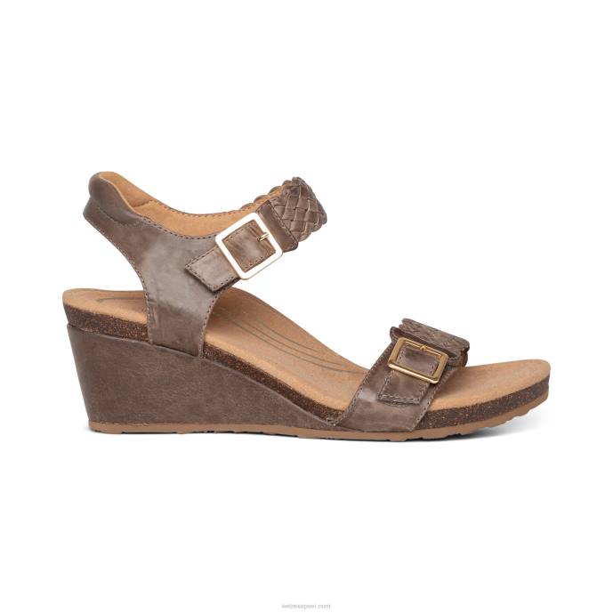 sievietes Aetrex grace regulējams austs ķīlis LHF657 taupe