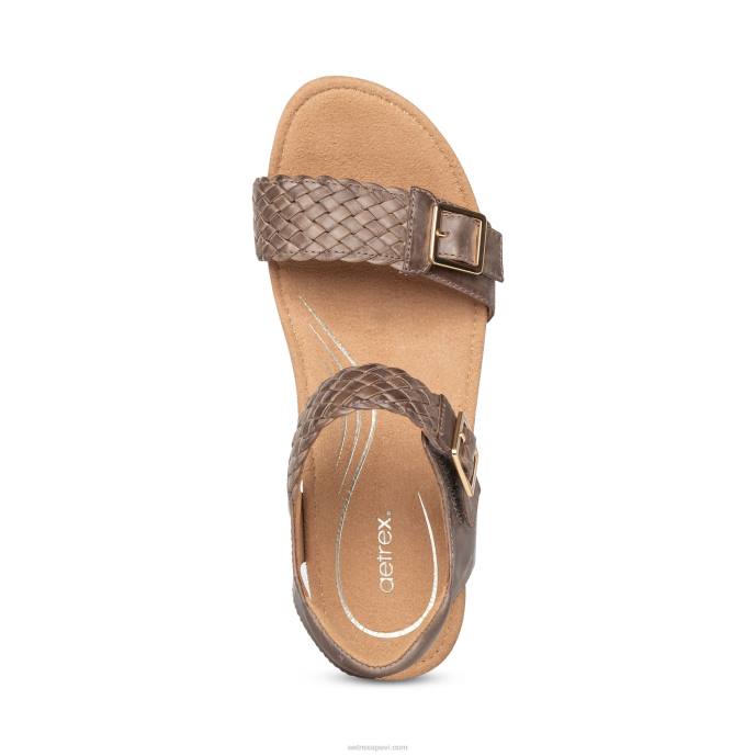 sievietes Aetrex grace regulējams austs ķīlis LHF657 taupe