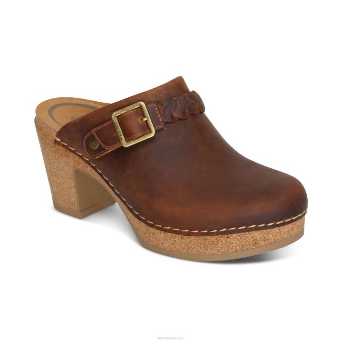 sievietes Aetrex corey koka tupele LHF6122 brūns