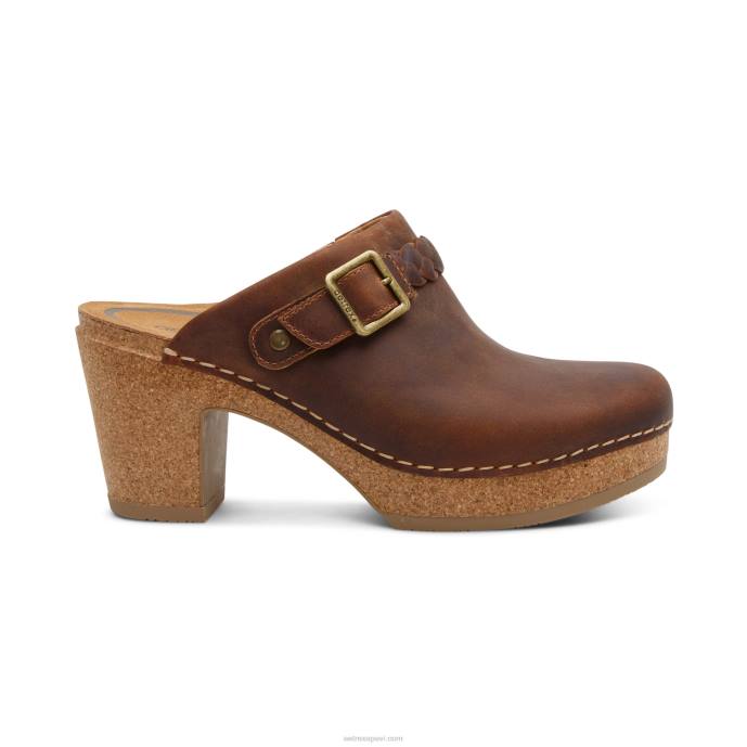 sievietes Aetrex corey koka tupele LHF6122 brūns