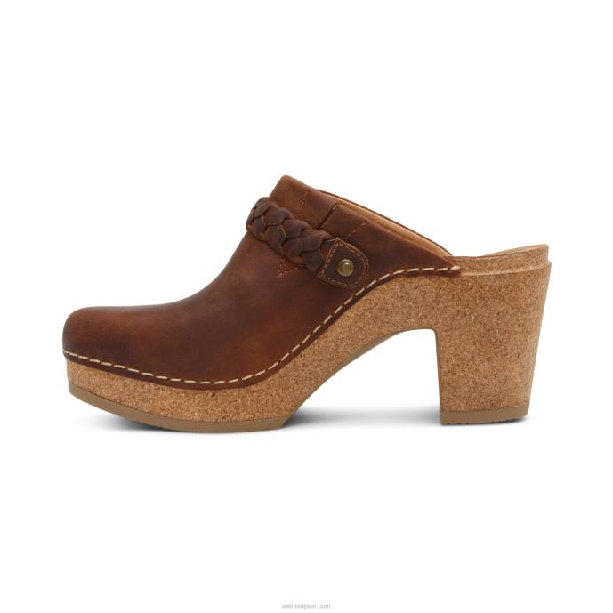 sievietes Aetrex corey koka tupele LHF6122 brūns